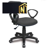 Ghế nhân viên có đệm tựa bọc vải và dùng chân nhựa SG130